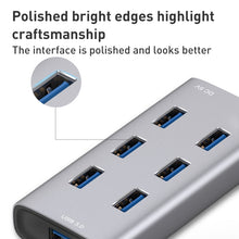 Load image into Gallery viewer, 8108 7 Ports USB 3.0 to USB 3.0 HUB, Cable Length: 80cm, 8108