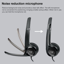 Load image into Gallery viewer, Logitech H390 USB Wired Headset Stereo Headphones with Noise-Cancelling Microphone