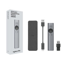 Load image into Gallery viewer, Logitech Spotlight 2.4Ghz USB Wireless Presenter PPT Remote Control Flip Pen, Spotlight (Grey), Spotlight (Gold)