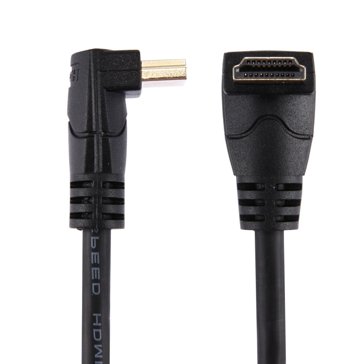 60cm 4K x 2K HDMI 2.0 Version High Speed 270 Degree Right Angle HDMI Male to 270 Degree Right Angle HDMI Male Cable with Ethernet, Right Angle, Length: 60cm