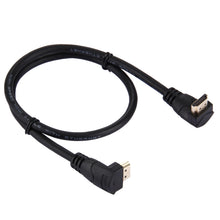 Load image into Gallery viewer, 60cm 4K x 2K HDMI 2.0 Version High Speed 270 Degree Right Angle HDMI Male to 270 Degree Right Angle HDMI Male Cable with Ethernet, Right Angle, Length: 60cm