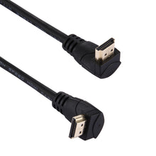 Load image into Gallery viewer, 60cm 4K x 2K HDMI 2.0 Version High Speed 270 Degree Right Angle HDMI Male to 270 Degree Right Angle HDMI Male Cable with Ethernet, Right Angle, Length: 60cm