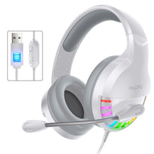 Load image into Gallery viewer, YINDIAO Q2 Head-mounted Wired Gaming Headset with Microphone, Version: Single USB Sound Card, Q2 Single USB Sound Card(Black), Q2 Single USB Sound Card(White)