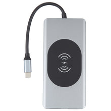 Load image into Gallery viewer, 14 in 1 Type-C Docking Station with Wireless Charging(1000M Network Port), 14 in 1