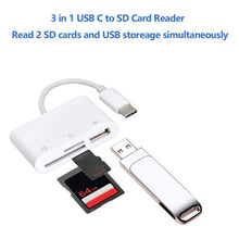 Load image into Gallery viewer, NK103TC 3 in 1 USB-C / Type-C Male to SD + TF + USB Female Camera Reader