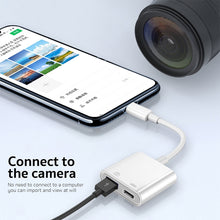 Load image into Gallery viewer, S-211 2 in 1 USB-C / Type-C Male to Type-C + USB Female Camera Adapter