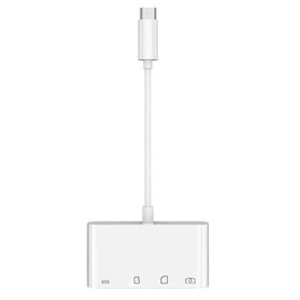 NK108LTC 4 in 1 USB-C Male to SD + TF + USB + Type-C Female Camera Reader