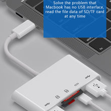 Load image into Gallery viewer, NK-1032TC 5 in 1 USB-C Male to SD / TF / 2xUSB / Type-C Female Adapter