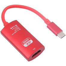 Load image into Gallery viewer, TH001 USB-C / Type-C Male to HDTV Female 4K UHD Adapter, TH001 (Grey), TH001 (Red)