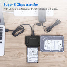 Load image into Gallery viewer, SATA / IDE to USB 3.0 Adapter 2.5 / 3.5 Inch Hard Drive Adapter Cable Converter, US Plug, PC2404, PC2404AU, PC2404EU, PC2404UK