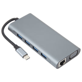 11 in 1 USB-C / Type-C to USB Docking Station HUB Adapter(1000M Network Port), 1000M Network Port