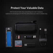 Load image into Gallery viewer, ORICO-M2PH01-BK-BP M.2 Hard Drive EVA Case Storage Bag