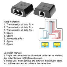 Load image into Gallery viewer, RJ45 to 2 x RJ45 Ethernet Network Coupler Thunder Lightning Protection