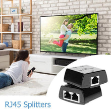 Load image into Gallery viewer, RJ45 to 2 x RJ45 Ethernet Network Coupler Thunder Lightning Protection