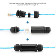 Load image into Gallery viewer, RJ45 Waterproof Connector Double Head Lan Coupler Adapter, RJ45 Waterproof Coupler