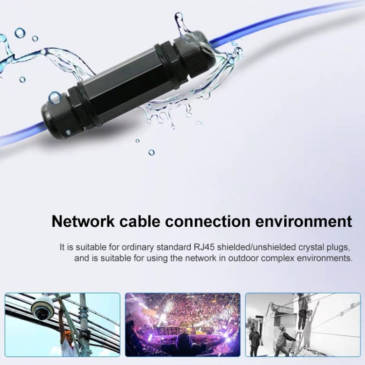 RJ45 Waterproof Connector Double Head Lan Coupler Adapter, RJ45 Waterproof Coupler