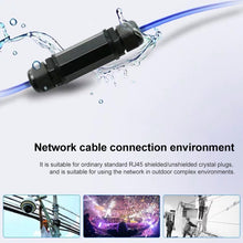 Load image into Gallery viewer, RJ45 Waterproof Connector Double Head Lan Coupler Adapter, RJ45 Waterproof Coupler