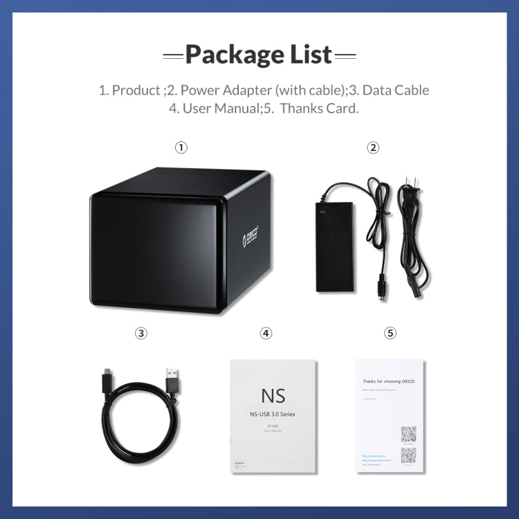 ORICO NS800U3 3.5 inch 8 Bay USB 3.0 Hard Drive Enclosure, NS800U3