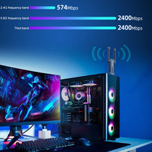 Load image into Gallery viewer, COMFAST 972AX 5400Mbps WiFi6 Free Drive USB Wireless Network Card, CF-972AX