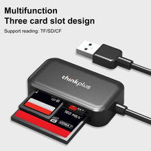 Load image into Gallery viewer, Lenovo thinkplus TC102 USB 3 in 1 Multi-function Card Reader