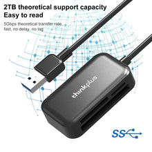 Load image into Gallery viewer, Lenovo thinkplus TC102 USB 3 in 1 Multi-function Card Reader