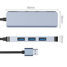 Load image into Gallery viewer, 4 in 1 USB to USB3.0x4 HUB Adapter, Cable Length: 1.2m, BYL-2013U3 12cm