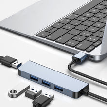 Load image into Gallery viewer, 4 in 1 USB to USB3.0x4 HUB Adapter, Cable Length: 1.2m, BYL-2013U3 12cm