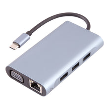 Load image into Gallery viewer, BYL-2111 7 in 1 USB-C / Type-C to USB Docking Station HUB Adapter, BYL-2111