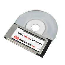 Load image into Gallery viewer, 2 Ports USB 3.0 5Gbps PCI 34mm Slot Express Card for Laptop / Notebook, 34mm