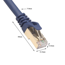 Load image into Gallery viewer, 1m CAT8 Computer Switch Router Ethernet Network LAN Cable, Patch Lead RJ45, 1m