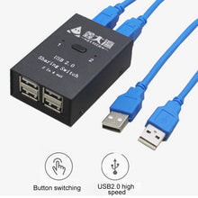 Load image into Gallery viewer, DY-B046 2 In 4 Out USB 2.0 Sharing Switch USB Flash Printer Adapter, DY-B046