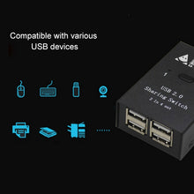 Load image into Gallery viewer, DY-B046 2 In 4 Out USB 2.0 Sharing Switch USB Flash Printer Adapter, DY-B046