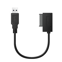 Load image into Gallery viewer, Professional USB 3.0 to 7+6Pin Slimline SATA Cable Adapter Indicator, USB 3.0