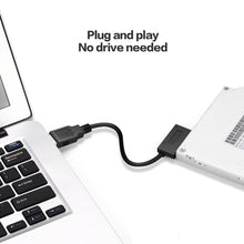 Load image into Gallery viewer, Professional USB 3.0 to 7+6Pin Slimline SATA Cable Adapter Indicator, USB 3.0