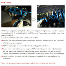 Load image into Gallery viewer, BSIDE FWT11 RJ11 / RJ45 Telephone Wire Tracker Ethernet LAN Network Cable Tester Detector Line Finder, FWT11 Line Finder