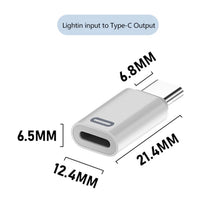 Load image into Gallery viewer, 8 Pin Female to USB-C / Type-C Male Adapter Gen3, Supports PD Fast Charging, Gen3
