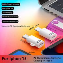 Load image into Gallery viewer, 8 Pin Female to USB-C / Type-C Male Adapter Gen3, Supports PD Fast Charging, Gen3
