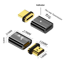 Load image into Gallery viewer, 8K 60Hz HDMI Female to DP Male Adapter