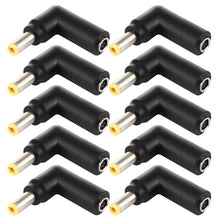 Load image into Gallery viewer, 10 PCS 4.5 x 3.0mm Female to 5.5 x 2.5mm Male Plug Elbow Adapter Connector, 4.5x3.0mm to 5.5x2.5mm