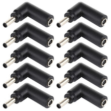 Load image into Gallery viewer, 10 PCS 4.5 x 3.0mm Female to 4.5 x 3.0mm Male Plug Elbow Adapter Connector, 4.5x3.0mm to 4.5x3.0mm