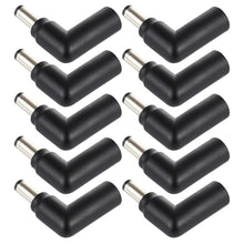 Load image into Gallery viewer, 10 PCS 4.5 x 3.0mm Female to 5.5 x 2.1mm Male Plug Elbow Adapter Connector, 4.5x3.0mm to 5.5x2.1mm