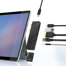 Load image into Gallery viewer, Rocketek SHX6 Multifunctional Dual Type-C Ports Expansion Dock HUB Adapter with LAN, SHX6