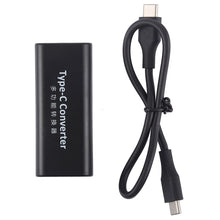 Load image into Gallery viewer, DC 5.5 x 2.1mm Power Jack Female to USB-C / Type C Female Power Connector Adapter with 30cm USB-C / Type C Cable, 5.5x2.1mm