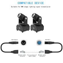 Load image into Gallery viewer, 3-pin XLR Female to 2 x RJ45 Female Ethernet LAN Network Extension Cable, Cable Length: 30cm, 3-pin XLR Female to 2 x RJ45 Female