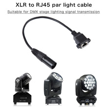 Load image into Gallery viewer, 3-pin XLR Male to RJ45 Female Ethernet LAN Network Extension Cable, Cable Length: 30cm, 3-pin XLR Male to RJ45 Female
