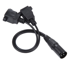 Load image into Gallery viewer, 3-pin XLR Male to 2 x RJ45 Female Ethernet LAN Network Extension Cable, Cable Length: 30cm, 3-pin XLR Male to 2 x RJ45 Female