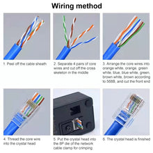 Load image into Gallery viewer, 100pcs Cat5e Shielded Pass Through RJ45 Connector Modular Plug, Cat5e Shielded Pass Through