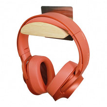 Load image into Gallery viewer, Square Stainless Steel Patch + Solid Wood Wall-mounted Headset Holder