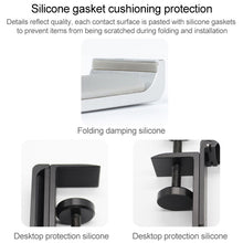 Load image into Gallery viewer, Paste Screw Type Metal Foldable Headset Stand Display Hanger, Paste Screw Type
