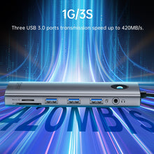 Load image into Gallery viewer, ORICO PW11-8PC Type-C / USB-C 8-in-1 5Gbps Multifunction Docking Station, PW11-8PC